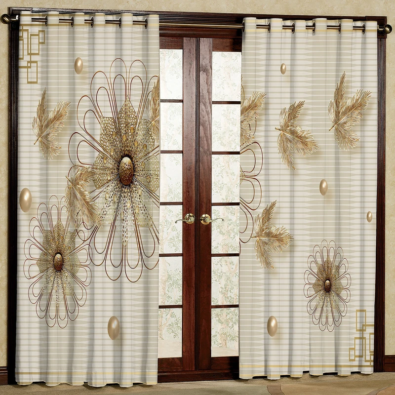 پرده مدل مخمل پانچی کد 1231 سایز 140x280 سانتی متر