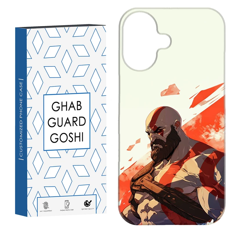 کاور قاب گارد گوشی طرح خدای جنگ کد Dimo-470 مناسب برای گوشی اپل Iphone 16     