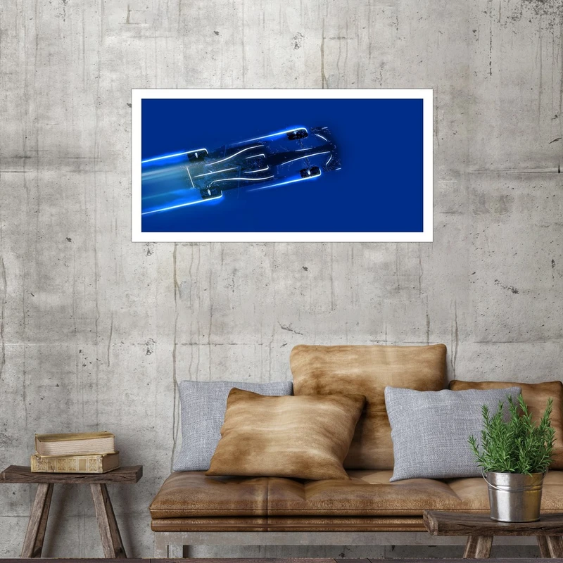 تابلو بکلیت طرح ماشین اسپرت مسابقه ای مدل W-S4556