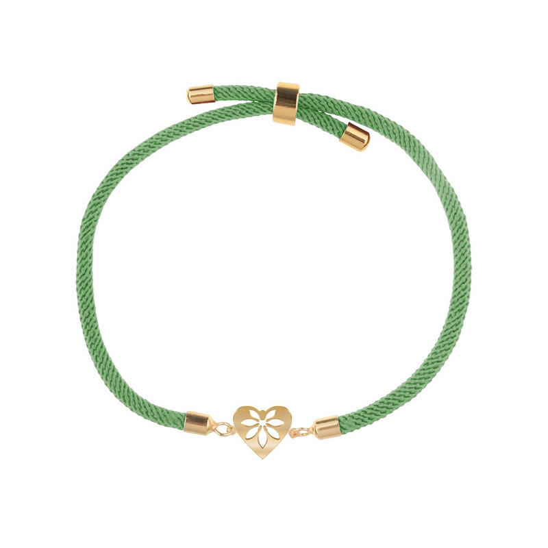 دستبند طلا 18 عیار زنانه مدوپد مدل گل کد D33-10456