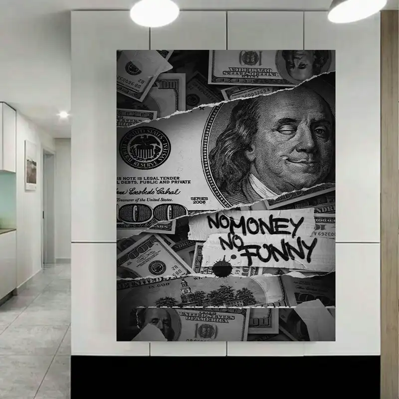 پوستر طرح دلار مدل No Money No Funny کد AR17380