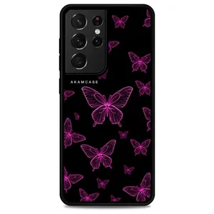 AKAM AMC-WSGS21U-BUTTERFLY-22 Cover For Samsung Galaxy S21 Ultra