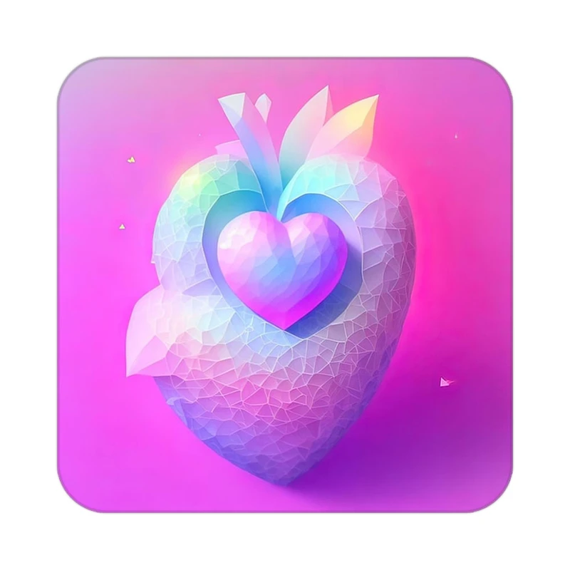 زیر لیوانی کاکتی مدل عاشقانه کد mp14123