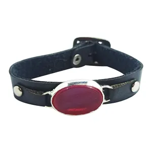 دستبند مردانه سلین کالا مدل عقیق خطی ce-As220