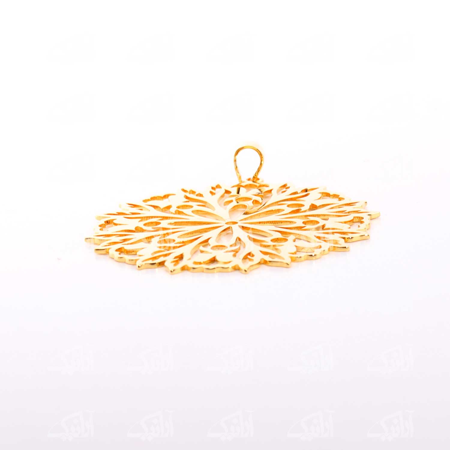گردنبند دست ساز زنانه آرانیک مدل مشبک برنجی با آبکاری طلا کد 1510500038