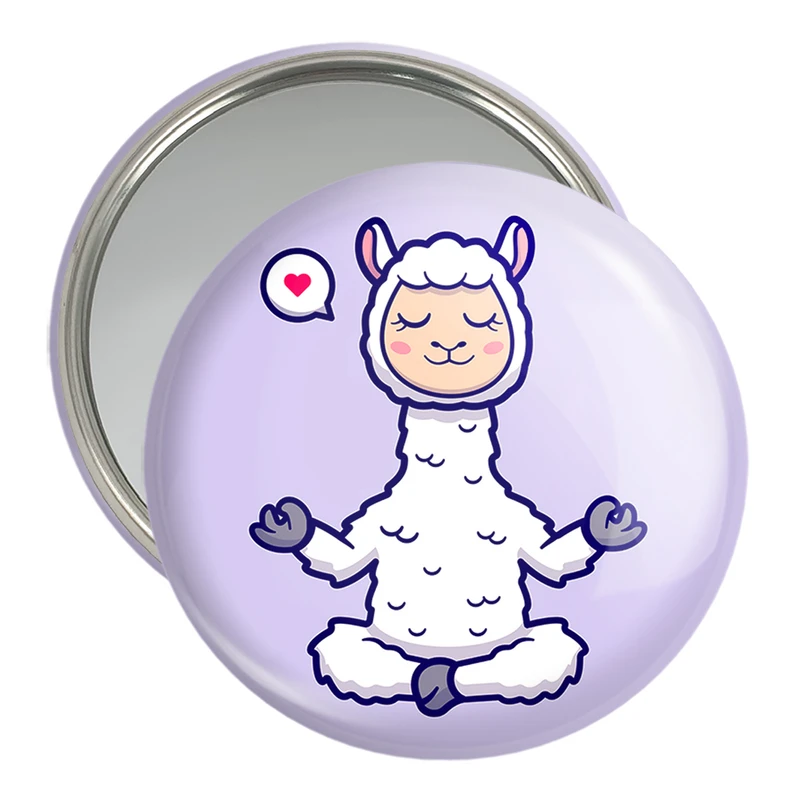 آینه جیبی خندالو مدل حیوانات بامزه لاما کد 29441