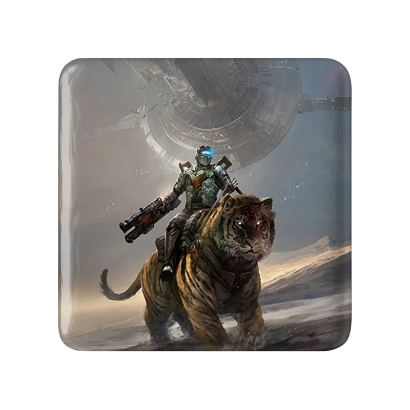 مگنت خندالو طرح بازی دد اسپیس (Dead Space) مدل مربعی کد 35074