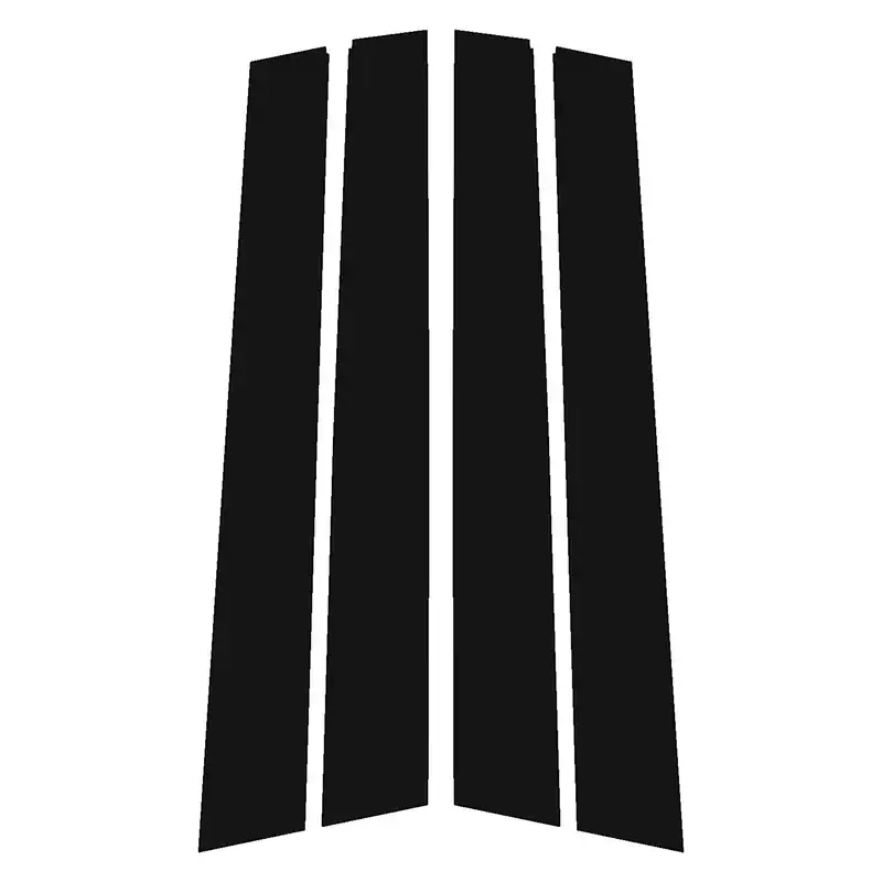 برچسب ستون خودرو آرسی زد اسپرت مدل Glossy2022 مناسب برای دنا مجموعه 4 عددی