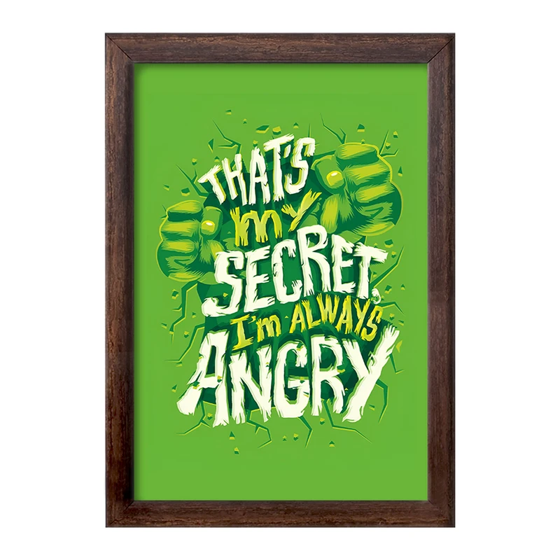 تابلو خندالو طرح هالک کد F3961