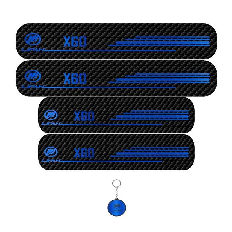 برچسب پارکابی خودرو لندمون کد LC059 MB مناسب برای لیفان X60 پرو مجموعه 4 عددی به همراه جاکلیدی
