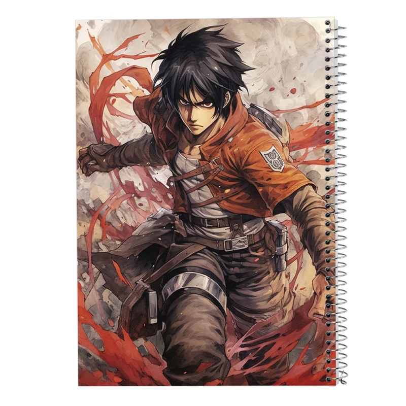 دفتر شطرنجی 50 برگ مدوپد مدل Attack on Titan کد DF10414