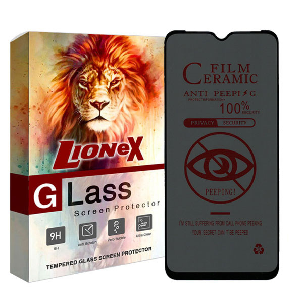 محافظ صفحه نمایش سرامیکی حریم شخصی لایونکس مدل PRIVATECRL مناسب برای گوشی موبایل سامسونگ Galaxy M04
