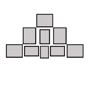 backlit photo frame model 215-94 set of 9 numbers