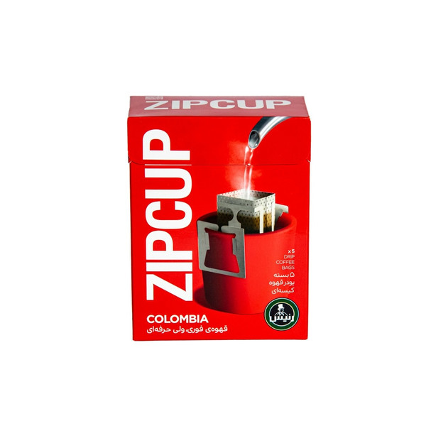 قهوه فوری زیپ کاپ کلمبیا رئیس - 10 گرم بسته 5 عددی