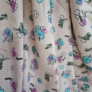 پارچه لباس مدل کودری نخی طرح گلباران کد P20
