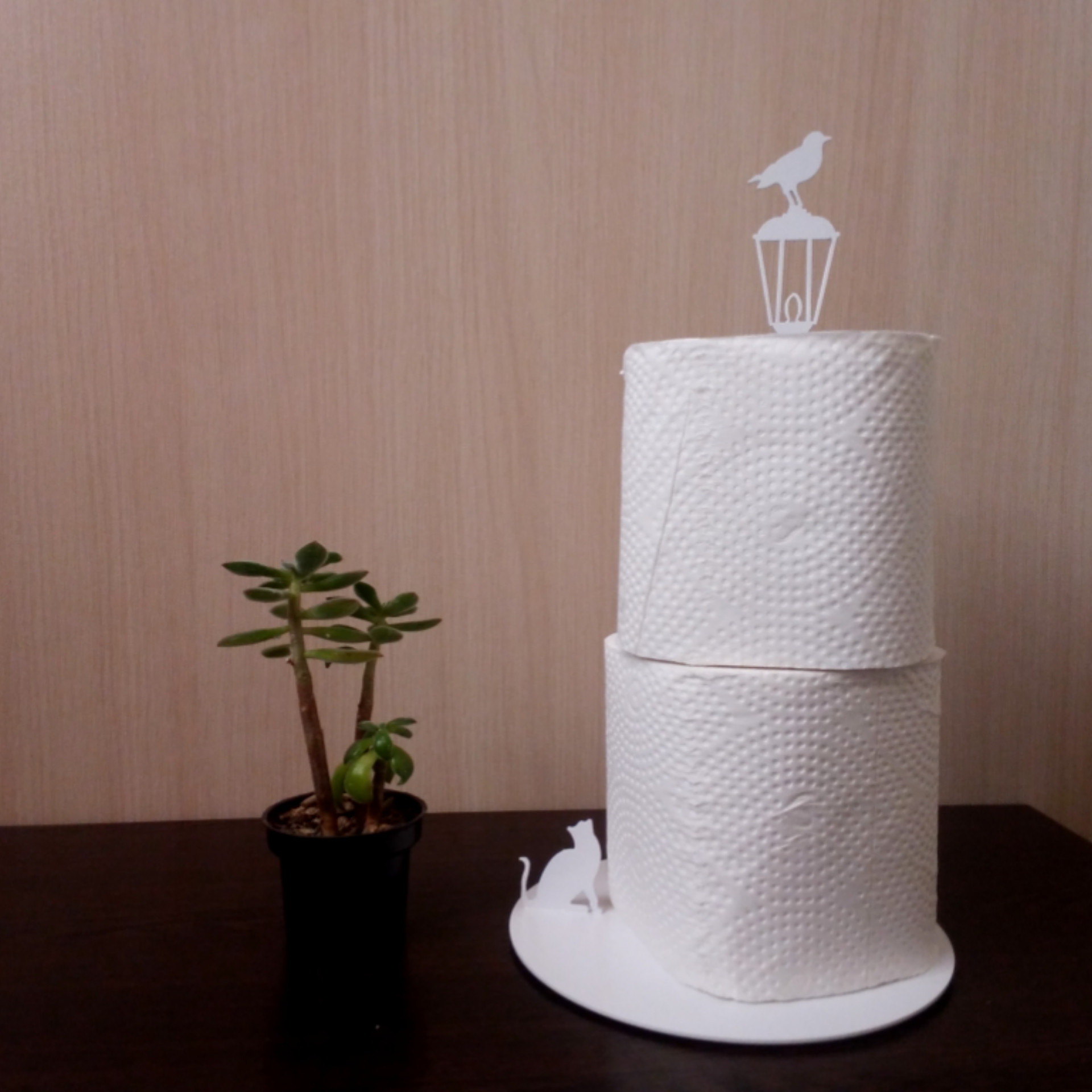 پایه رول دستمال کاغذی نیتا طرح قفس