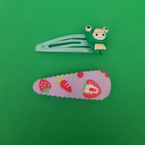 گیره مو زنانه مدل توت فرنگی بسته دو عددی