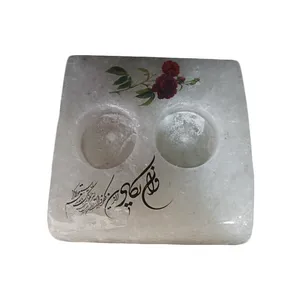 جاشمعی مدل سنگ نمک طرح مستطیل کد 43