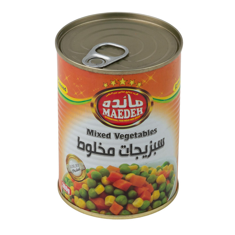 کنسرو سبزیجات مخلوط مائده - 380 گرم