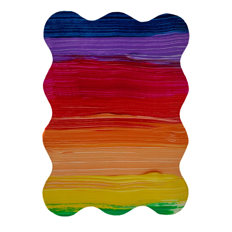 پادری مدل دالبر طرح آبرنگی کد 8238 سایز 80x110 سانتی متر 