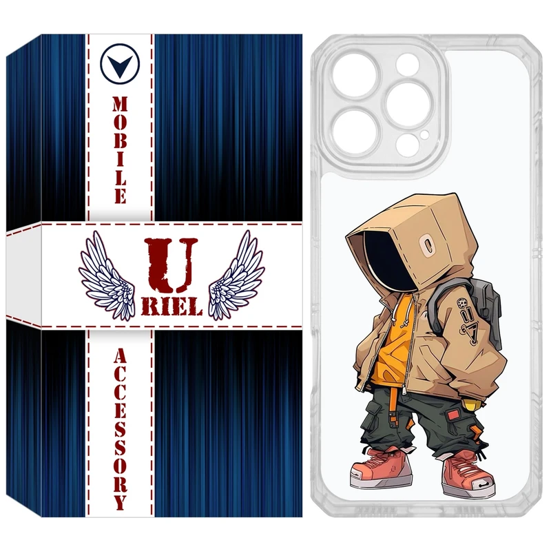 کاور یوریل مدل Clear کد 39 طرح پسر مناسب برای گوشی موبایل اپل iPhone 16 Pro