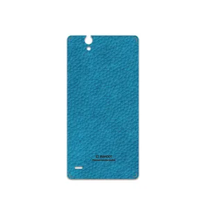 MAHOOT Blue-Leather Cover Sticker for Sony Xperia C4