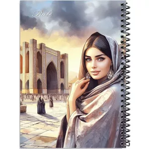 دفتر طراحی 50 برگ انتشارات بله طرح فانتزی دختر ایرانی کد Q475