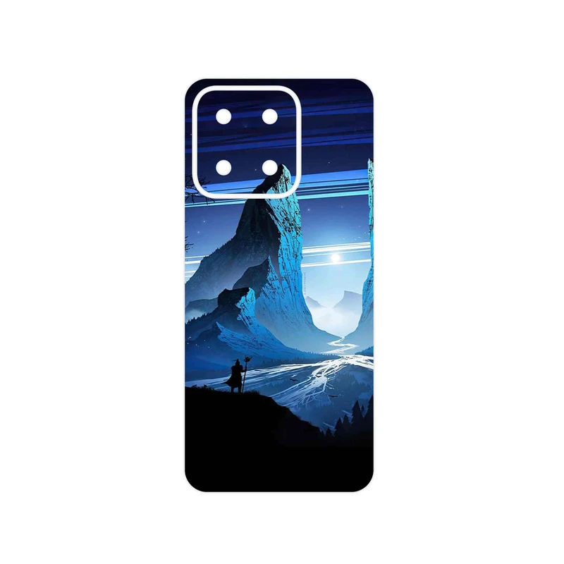برچسب پوششی ماهوت مدل Blue Mountains Digital Art مناسب برای گوشی موبایل آنر X5b Plus