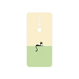 MAHOOT Minimal Internet Cat Icon Cover Sticker for Nokia 7.1
