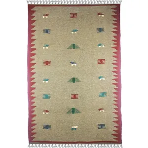  گلیم دستبافت یک و نیم متری کد 22322