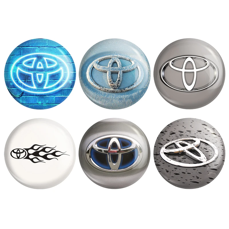 مگنت خندالو طرح تویوتا Toyota کد 1462B مجموعه 6 عددی