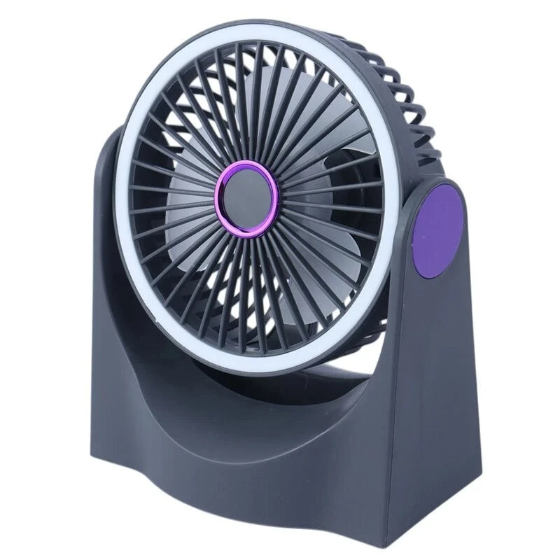 پنکه شارژی multi fan مدل رینگ لایت دار ظرفیت 1800 میلی آمپر ساعت
