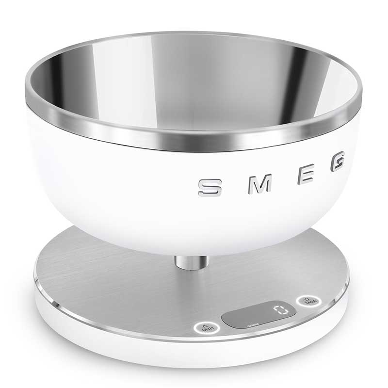 ترازو آشپزخانه دیجیتال اسمگ مدل  SMEG KSC01  حداکثر ظرفیت قابل اندازه‌گیری 5 کیلوگرم با دقت اندازه‌گیری 1 گرم