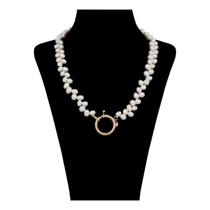 گردنبند طلا 18 عیار زنانه گالری شیدا مجد مدل قفل مدبر گندمی گردنبند طلا 18 عیار زنانه گالری شیدا مجد مدل قفل مدبر گندمی