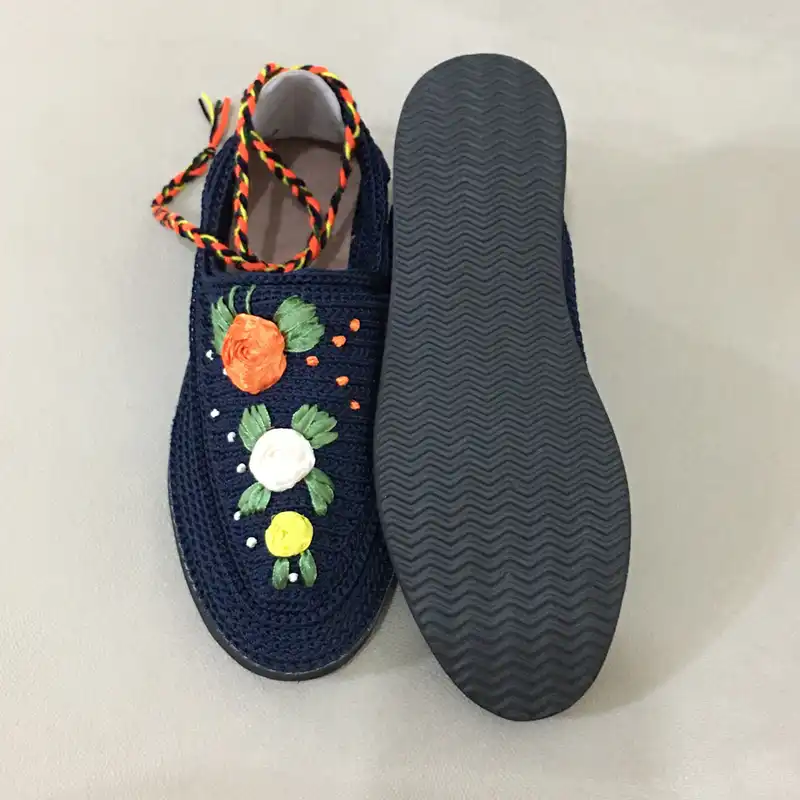 گیوه زنانه مدل گل کد 21