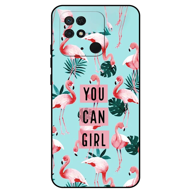 کاور مگافون طرح فلامینگو مدل 8032 مناسب برای گوشی موبایل شیائومی Redmi 10C