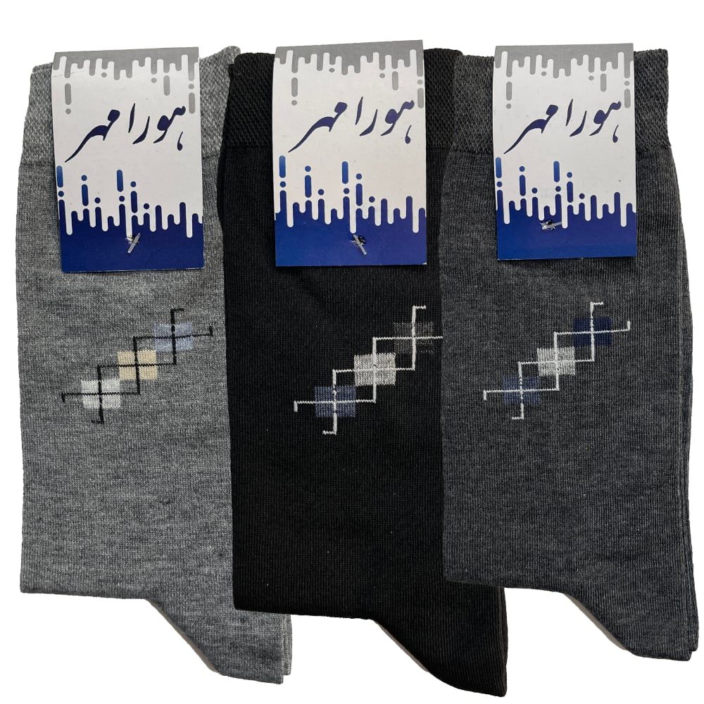 جوراب مردانه هورا مهر مدل HS-L6A مجموعه ۶ عددی -  - 2