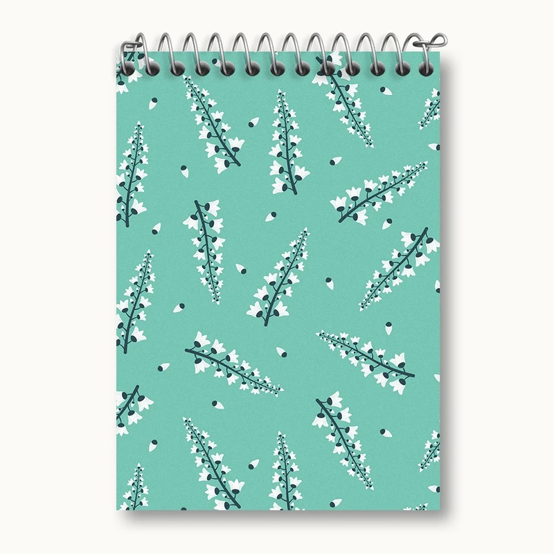 دفتر یادداشت 50 برگ خندالو مدل پترن گل کد N925