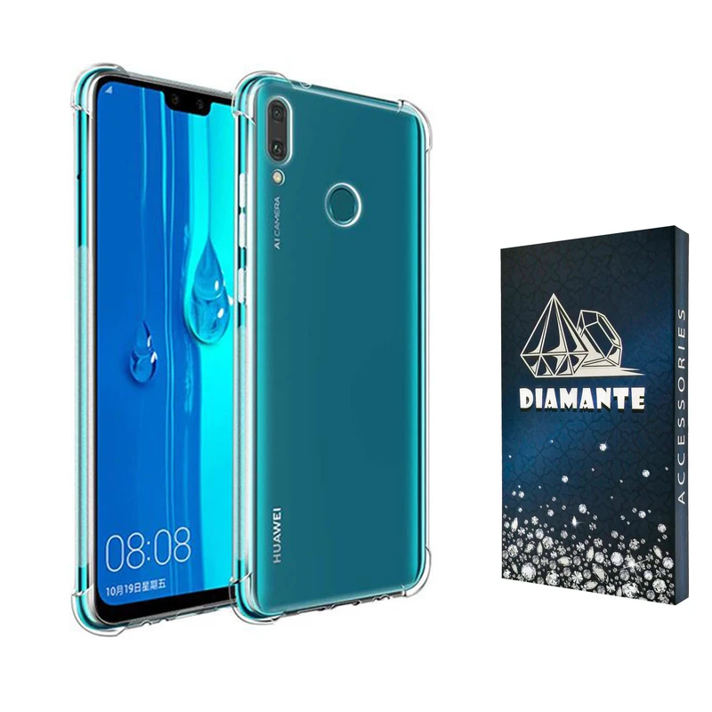 کاور دیامانته مدل shiny navy مناسب برای گوشی موبایل هوآوی Y8S / Y9 2019