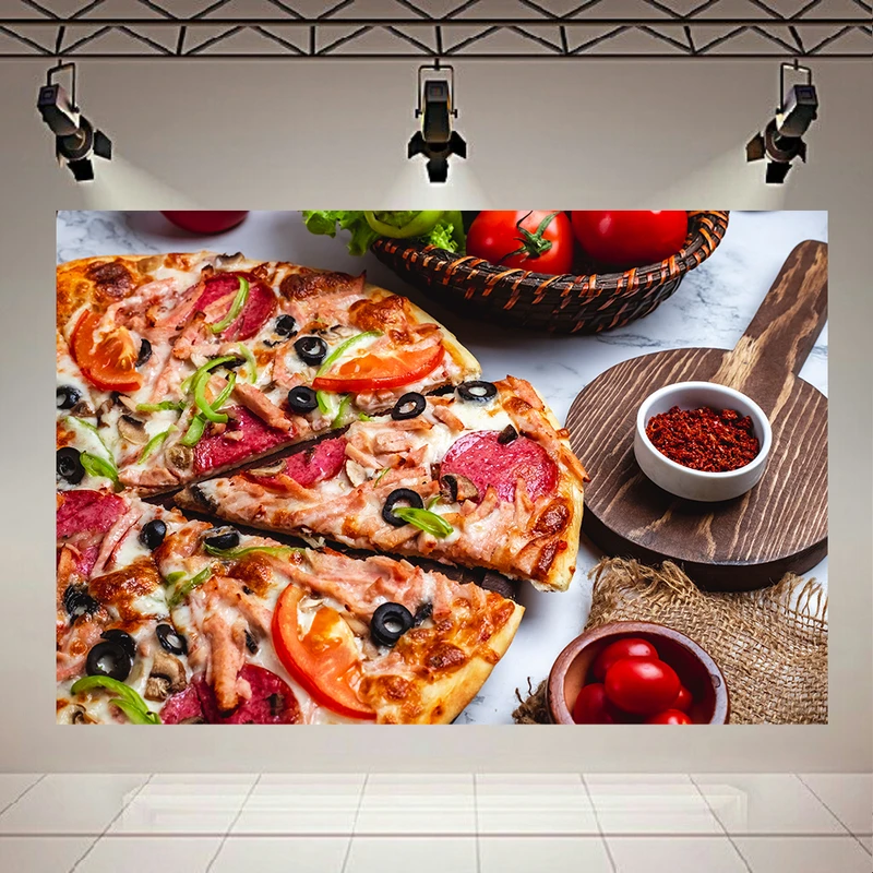 تابلو بوم طرح مخمل پیتزا کد PD1705