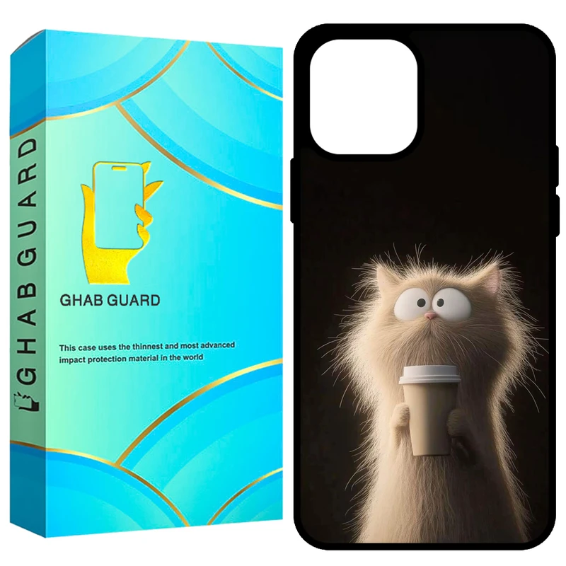  کاور قاب گارد طرح گربه مدل GCHP12 مناسب برای گوشی موبایل اپل iPhone 12 