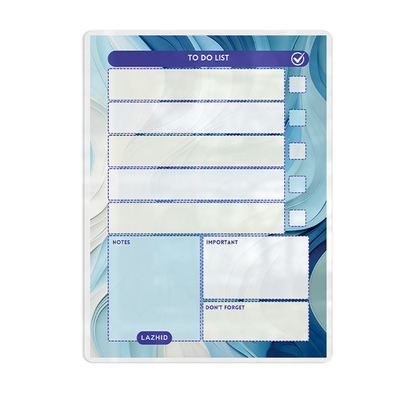 تخته وایت برد لاژید مدل پلنر کد TO-DO-LIST سایز 20*30 سانتی متر