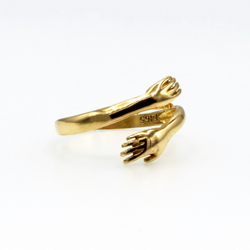 انگشتر طلا 18 عیار زنانه گالری رحمانی مدل آغوش انگشتر طلا 18 عیار زنانه گالری رحمانی مدل آغوش