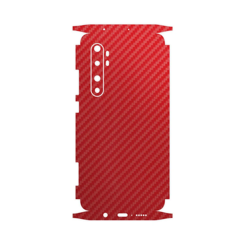 برچسب پوششی ماهوت مدل Red-Fiber-FullSkin مناسب برای گوشی موبایل شیائومی MI Note 10 Lite