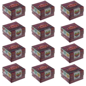دستمال کاغذی 50 برگ گلریز مدل بافتینه بسته 12 عددی