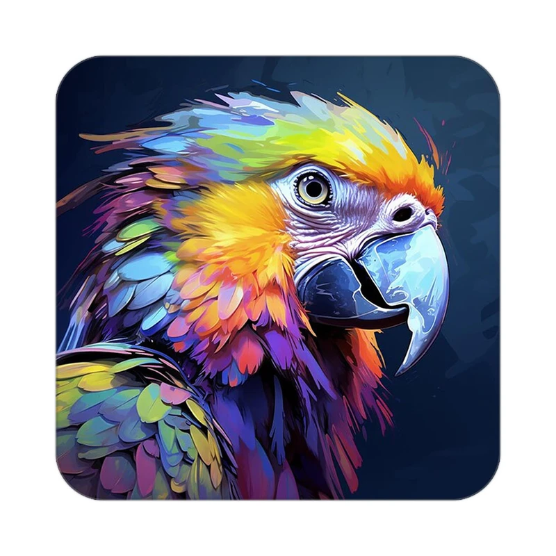 زیر لیوانی کاکتی طرح حیوانات رنگی مدل mp26497