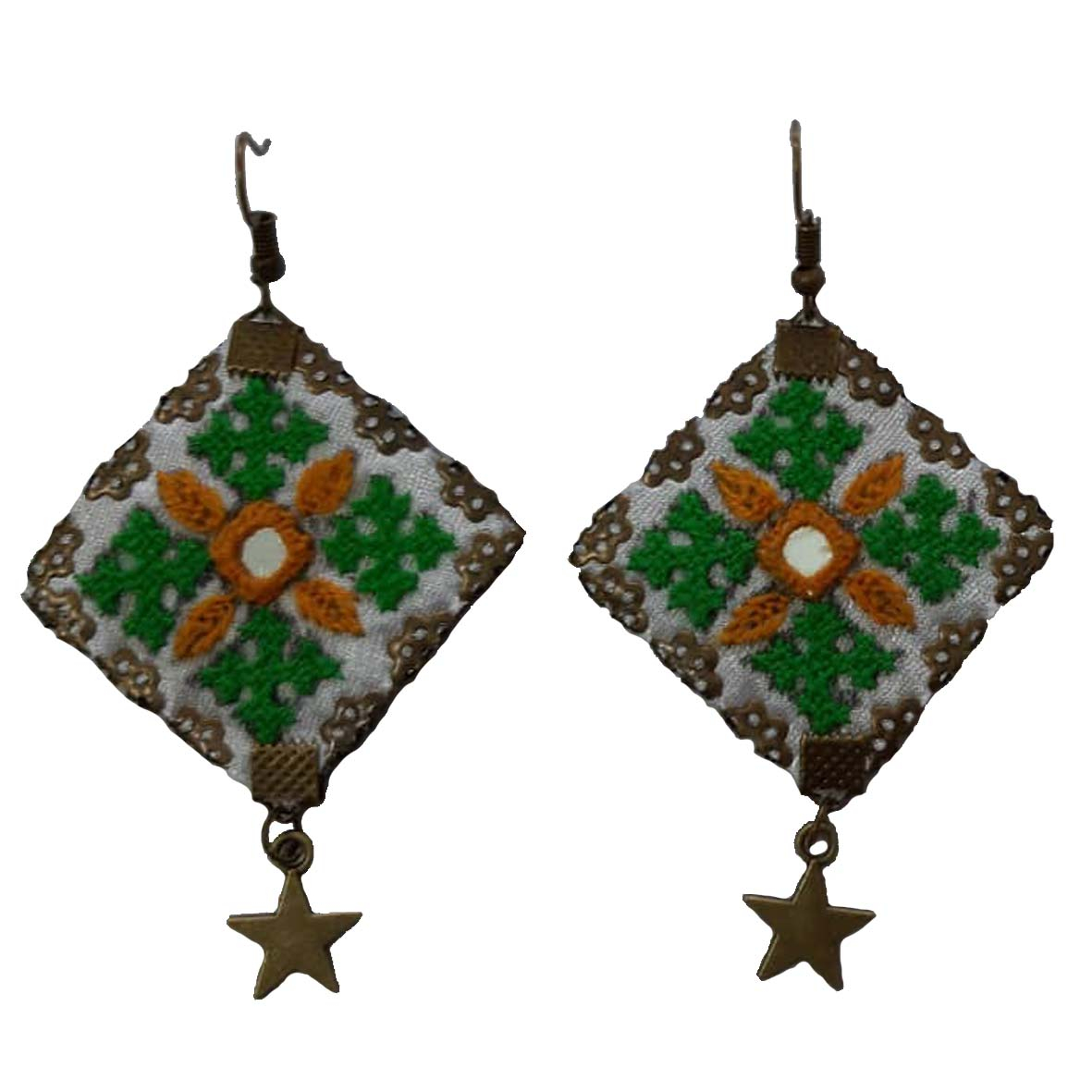 گوشواره سوزن دوزی کد B53