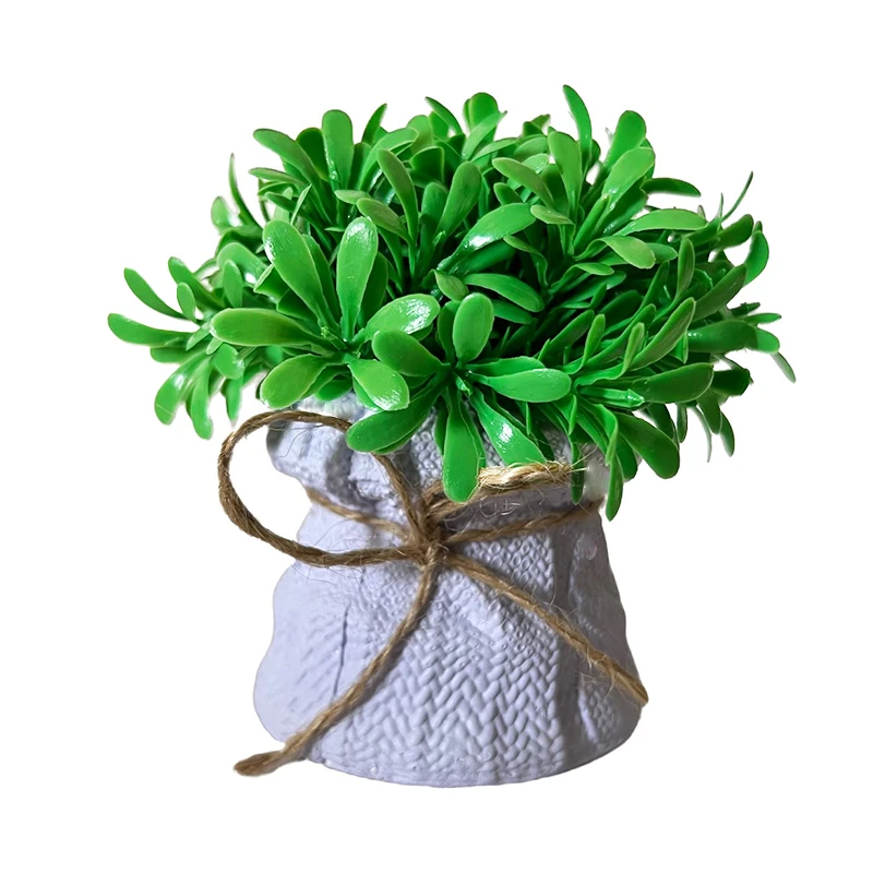 گلدان به همراه گل مصنوعی مدل بافت میخک کد 749