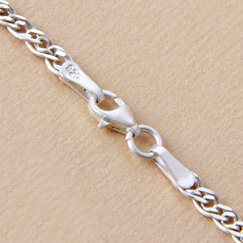 زنجیر نقره مردانه بازرگانی میلادی کد ZR_007