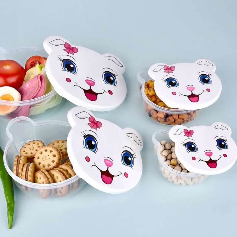 ظرف نگهدارنده غذای کودک هوبی لایف کد 2098 مجموعه 4 عددی